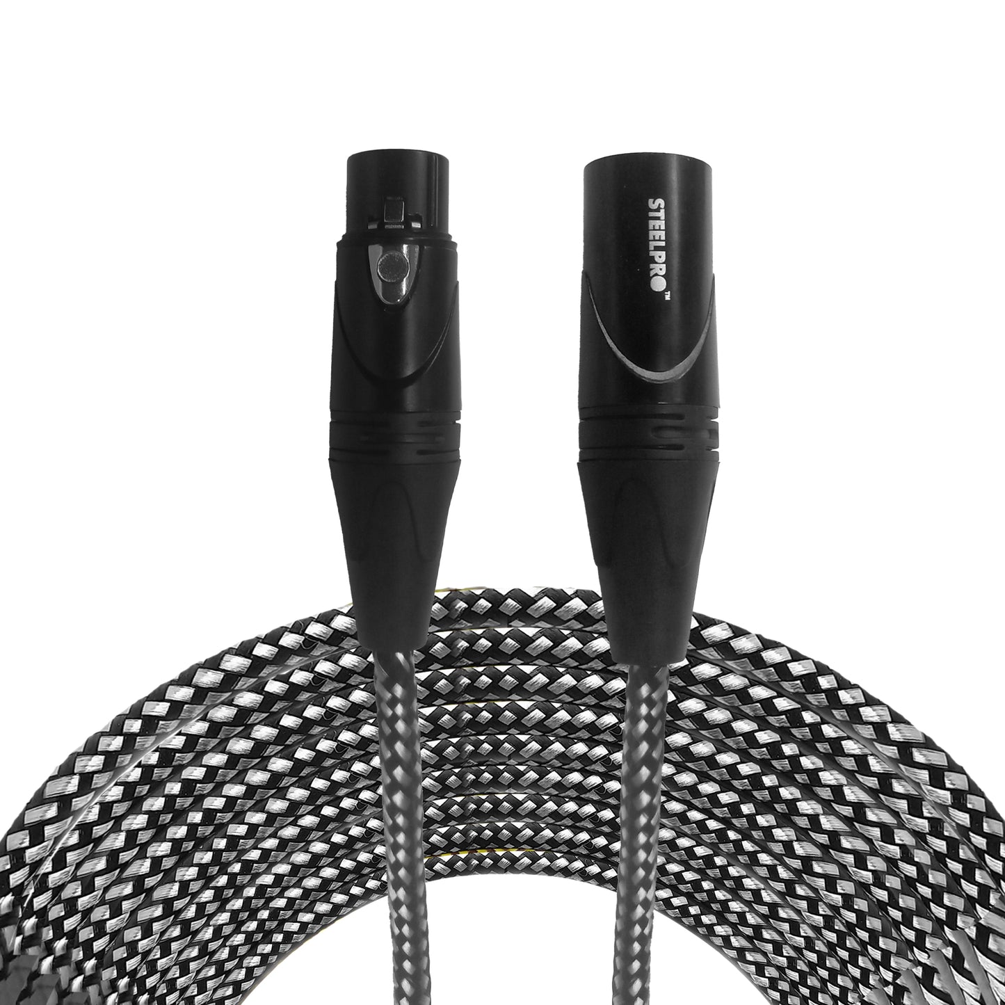 Cable Xlr 15m Balanceado Profesional Macho - Hembra NX-BLK-15M Steelpro