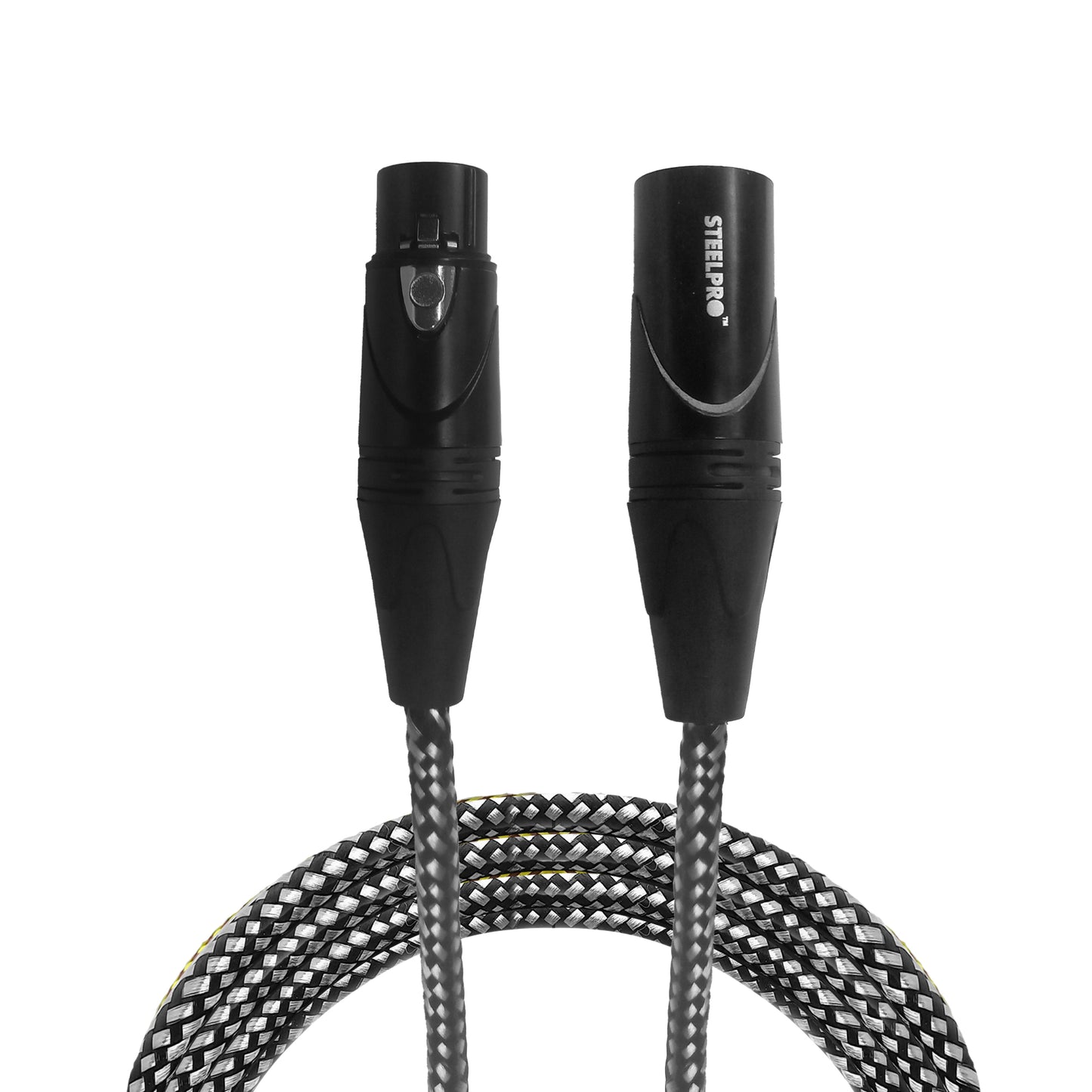 Cable Xlr 3m Balanceado Profesional Macho - Hembra NX-BLK-3M Steelpro
