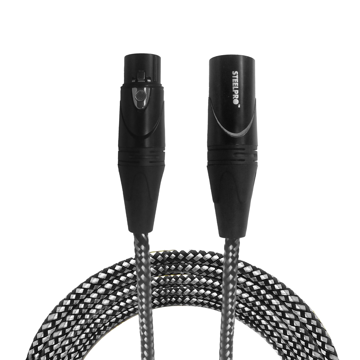 Cable Xlr 6m Balanceado Profesional Macho - Hembra NX-BLK-6M Steelpro