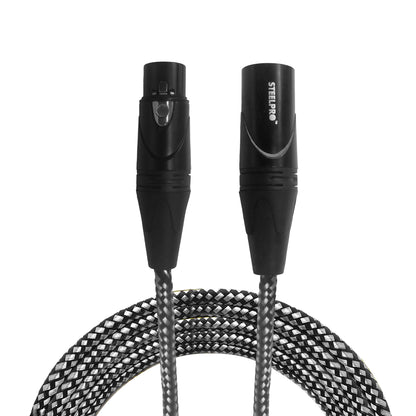 Cable Xlr 6m Balanceado Profesional Macho - Hembra NX-BLK-6M Steelpro