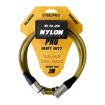 Cable Xlr 2m Balanceado Profesional Macho - Hembra NX-YLL-2M Steelpro