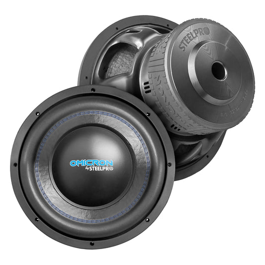 Subwoofer 12 Pulg Doble Bobina 3550 Watts Omicron Steelpro Negro