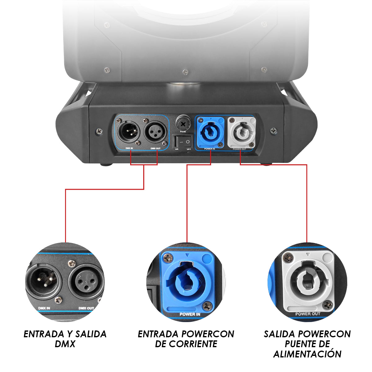 Cabeza Móvil Láser Rgb 5 Watts Steelpro Orbital Figuras 2d