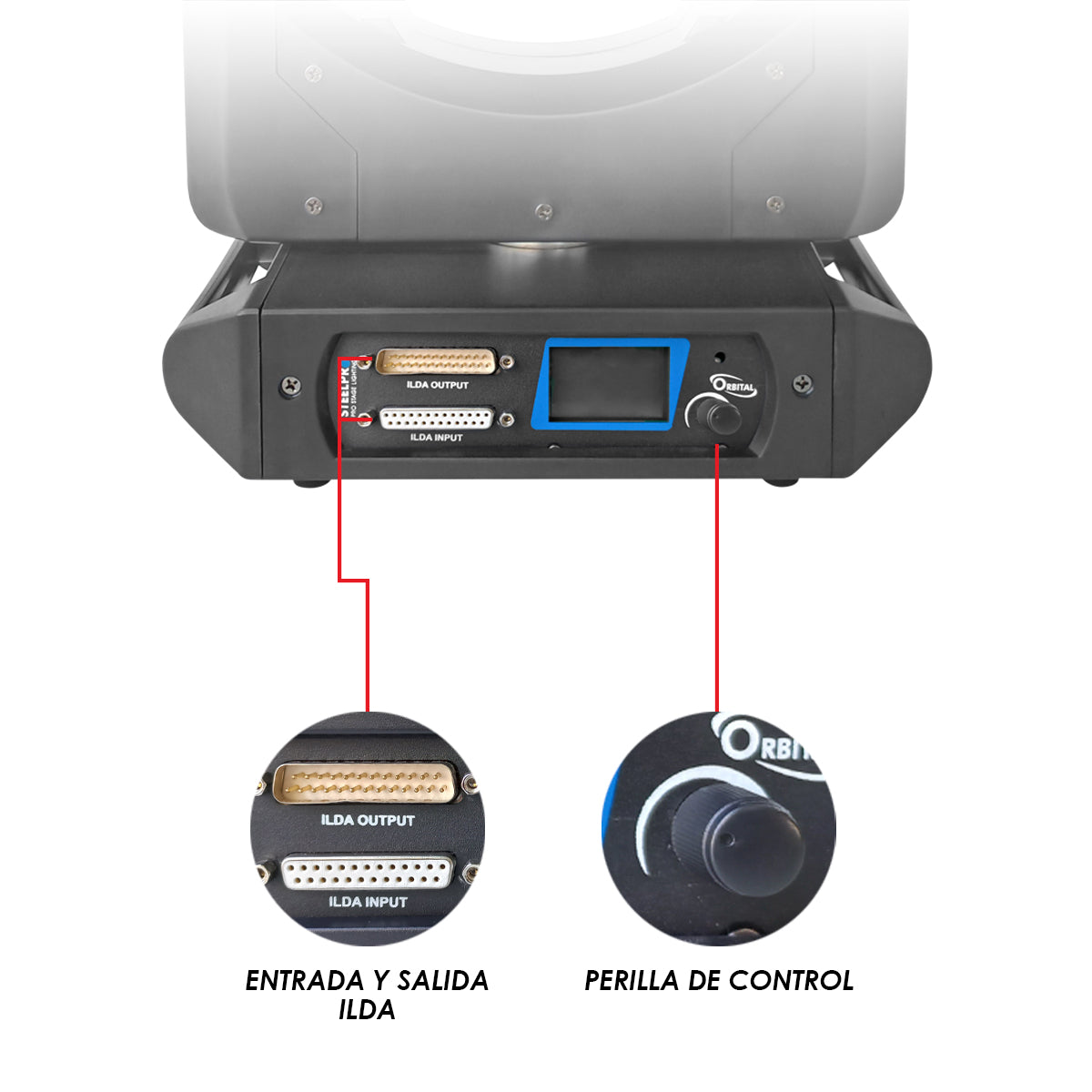 Cabeza Móvil Láser Rgb 5 Watts Steelpro Orbital Figuras 2d