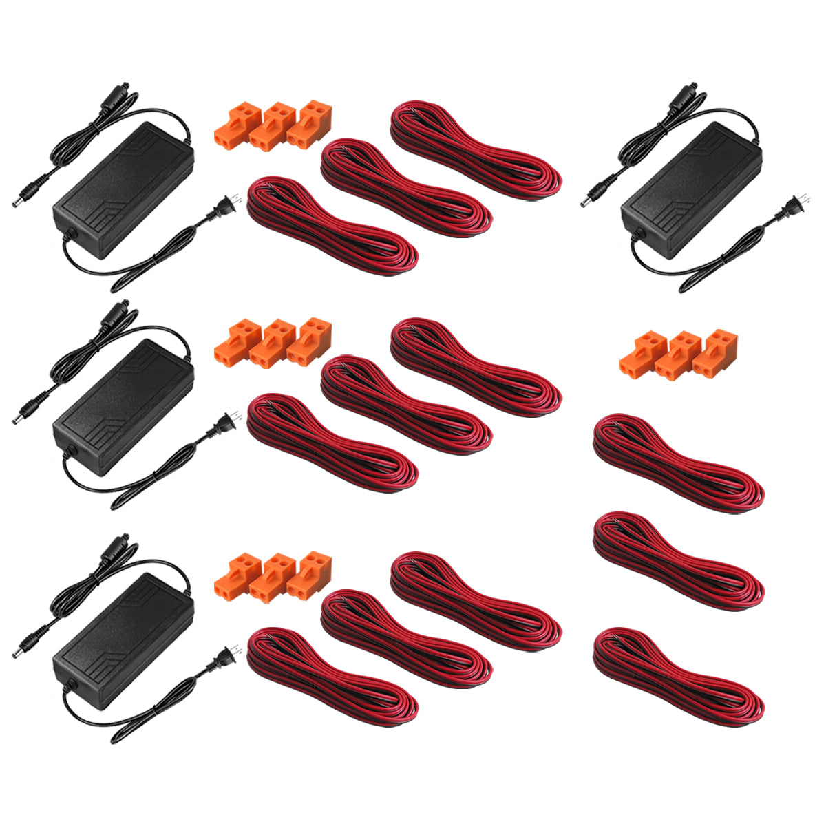 PAK-CS65-K16 Kit de 4 Bocinas Activas Bluetooth + 12 Pasivas Plafón 6.5" Audio Ambiental Maestro Esclavo Steelpro