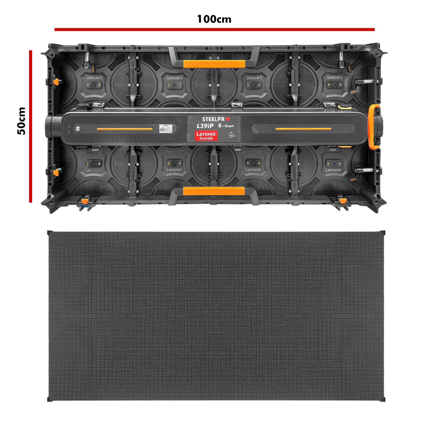L39iP Pantalla LED Steelpro LENOVO inside pitch 3.9 exterior 8 SCAN Alta Resolución con procesador NOVASTAR de 4 salidas