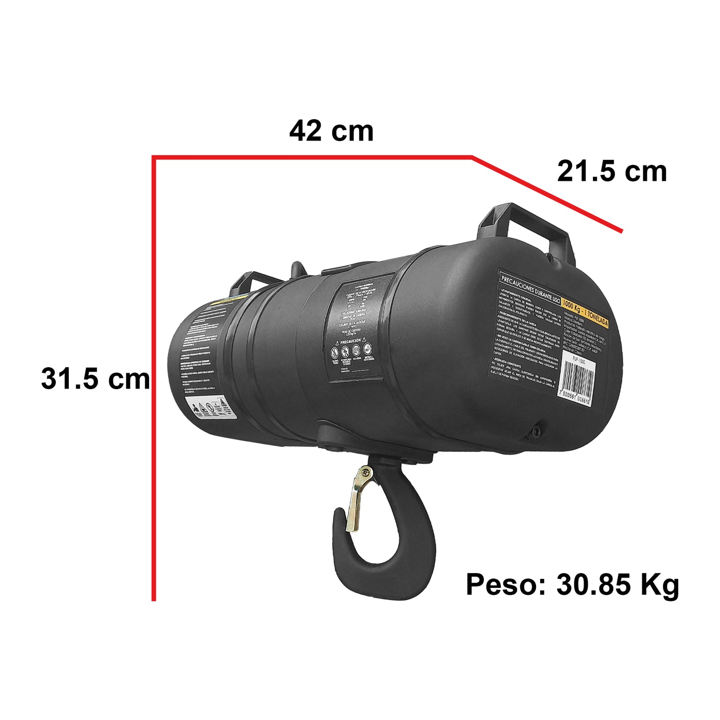 PAK-PLPX4 Kit Profesional 4 Polipastos Eléctricos De Cadena 1 Tonelada Con Controlador Steelpro