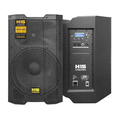 Bafle Profesional 15 Amplificado Dsp 350w Rms H15 Steelpro