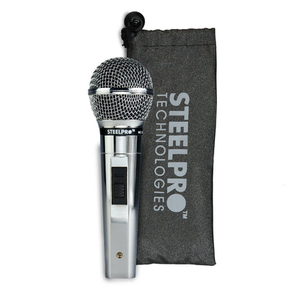 MC-1370 Micrófono Dinámico Profesional Cardioide XLR Para Voz Vocalistas Karaoke Eventos Audio En Vivo Respuesta 50Hz-16000Hz Bobina Móvil Steelpro