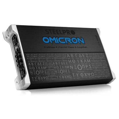 Amplificador OC4-1050D 4 Canales Omicron by Steelpro para Bocinas/Medios Rangos , Full Range 4/2 Ohms Estable, Alto Rendimiento Open Show, Crossover HPF/LPF/ FULL, Modo Bridge para bajos / Bass Boost 6dB