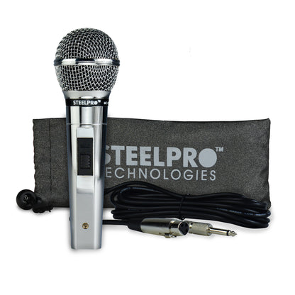 MC-1370 Micrófono Dinámico Profesional Cardioide XLR Para Voz Vocalistas Karaoke Eventos Audio En Vivo Respuesta 50Hz-16000Hz Bobina Móvil Steelpro