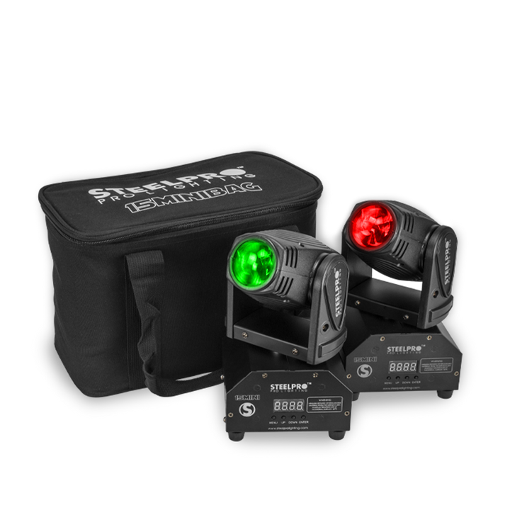 Cabeza Móvil Maleta 4 En 1 Steelpro 2 Mini Beam Rgbw + Envio