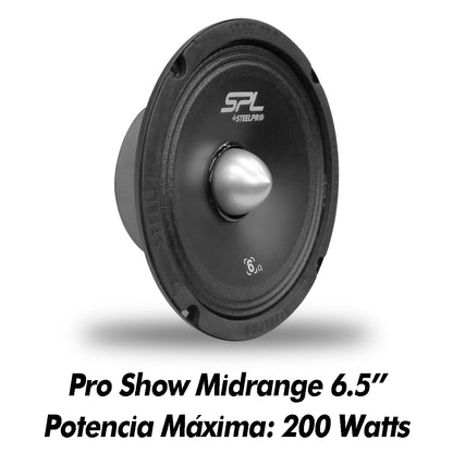 Set De Medios Open Show 6.5 Steelpro Alta Potencia