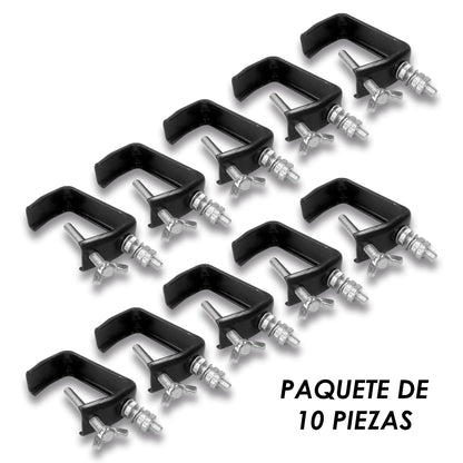 Kit 10 Ganchos Tipo C Ptr Hook Luces Escenario Steelpro