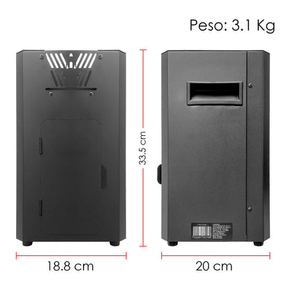 Maquina De Fuego Profesional Pocket Dmx Lanza Llama Steelpro