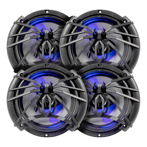 Paquete 4 Bocinas 6.5 PuLG Soundstream Lx650 3vias 280 Watts