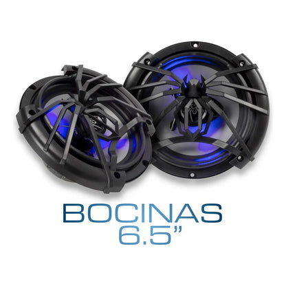 Paquete 4 Bocinas 6.5 PuLG Soundstream Lx650 3vias 280 Watts