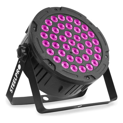 Paquete 4 Cañones Par Led 40x3.20w Rgb + Ámbar By Steelpro