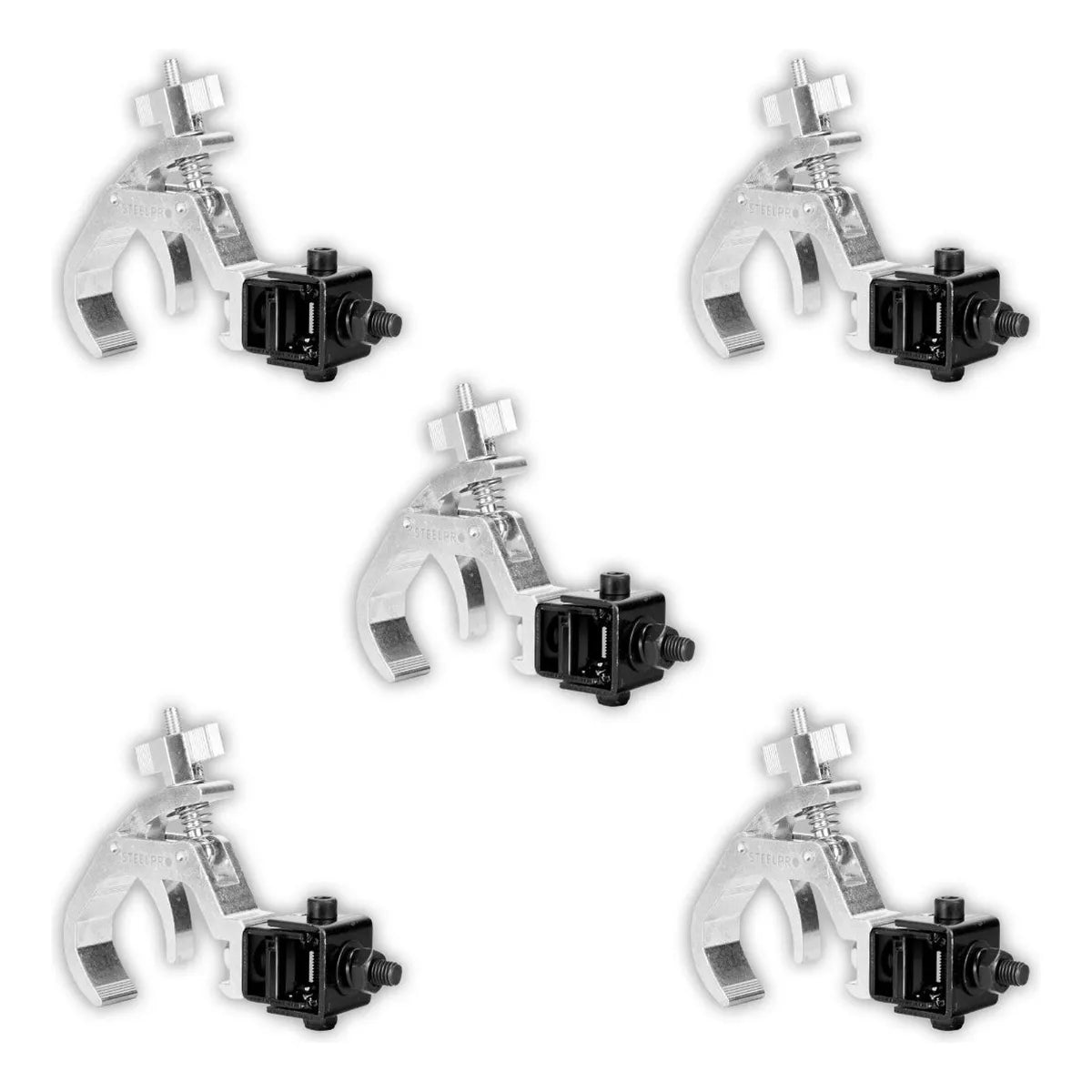 Paquete De 5 Clamp Hamburgesa De Aluminio Pro Clam Steelpro