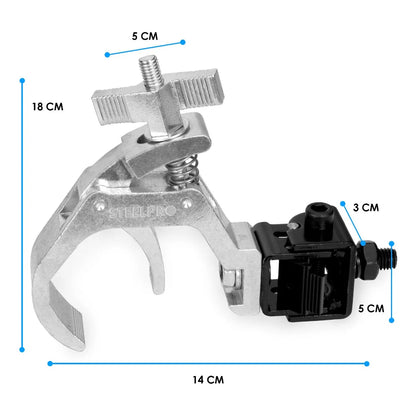 Paquete De 5 Clamp Hamburgesa De Aluminio Pro Clam Steelpro