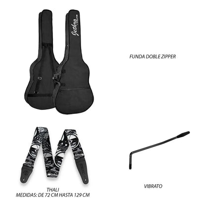 Paquete Guitarra Electrica Jethro Series By Steelpro 024-sk Año 2023 Orientación De La Mano Diestro