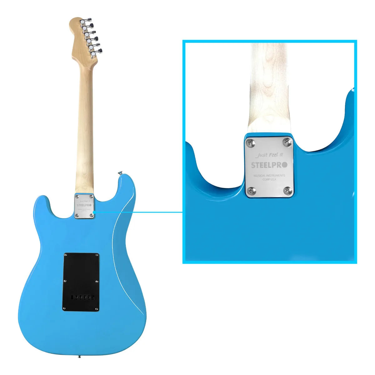 Paquete Guitarra Electrica Jethro Series By Steelpro 031