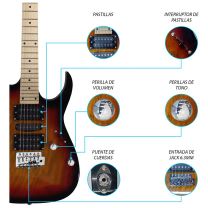 Paquete Guitarra Electrica Jethro Series By Steelpro 041