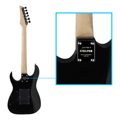 Paquete Guitarra Electrica Jethro Series By Steelpro 042 Color Purpleburst Material Del Diapasón Maple Orientación De La Mano Diestro