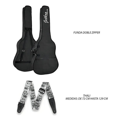 Paquete Guitarra Electrica Jethro Series By Steelpro 057-sk Color Naranja Claro Material Del Diapasón Álamo Laminado Con Bloques Orientación De La Mano Diestro