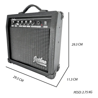 Paquete Guitarra Electrica Jethro Series By Steelpro 057-sk Color Naranja Claro Material Del Diapasón Álamo Laminado Con Bloques Orientación De La Mano Diestro