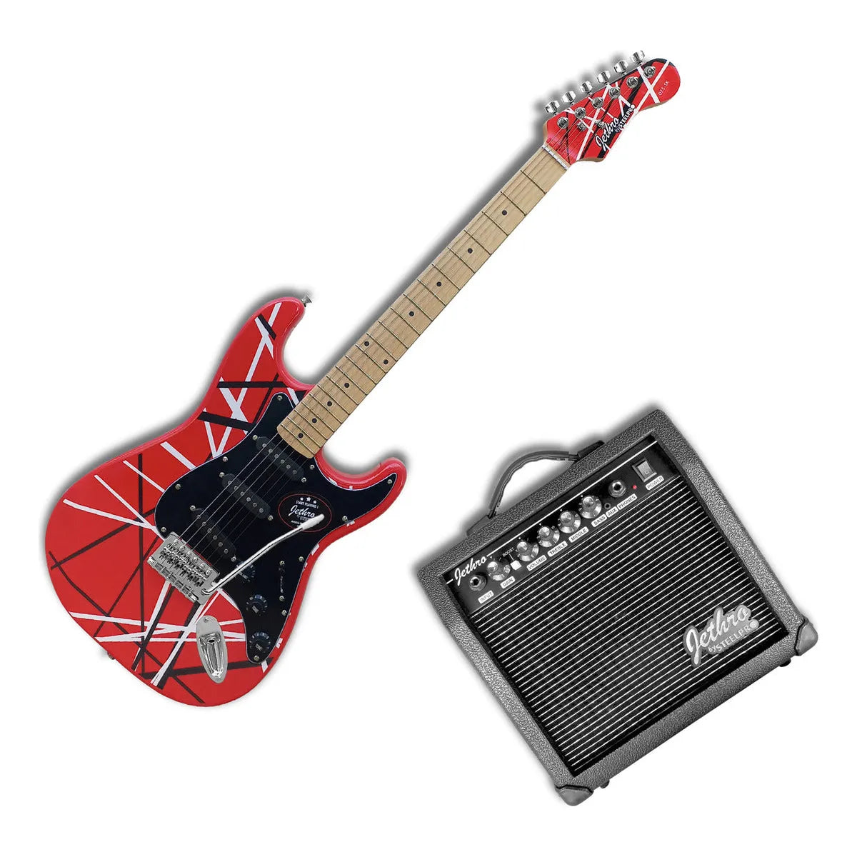Paquete Guitarra Electrica Jethro Series By Steelpro 075-sk