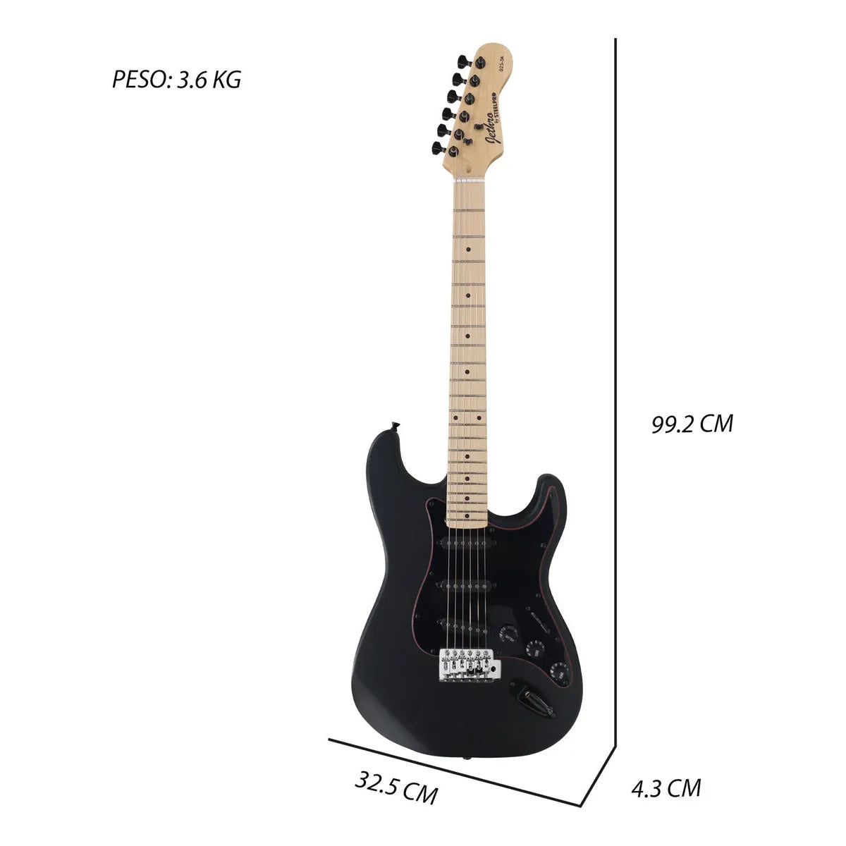 Paquete Guitarra Electrica Jethro Series By Steelpro Str