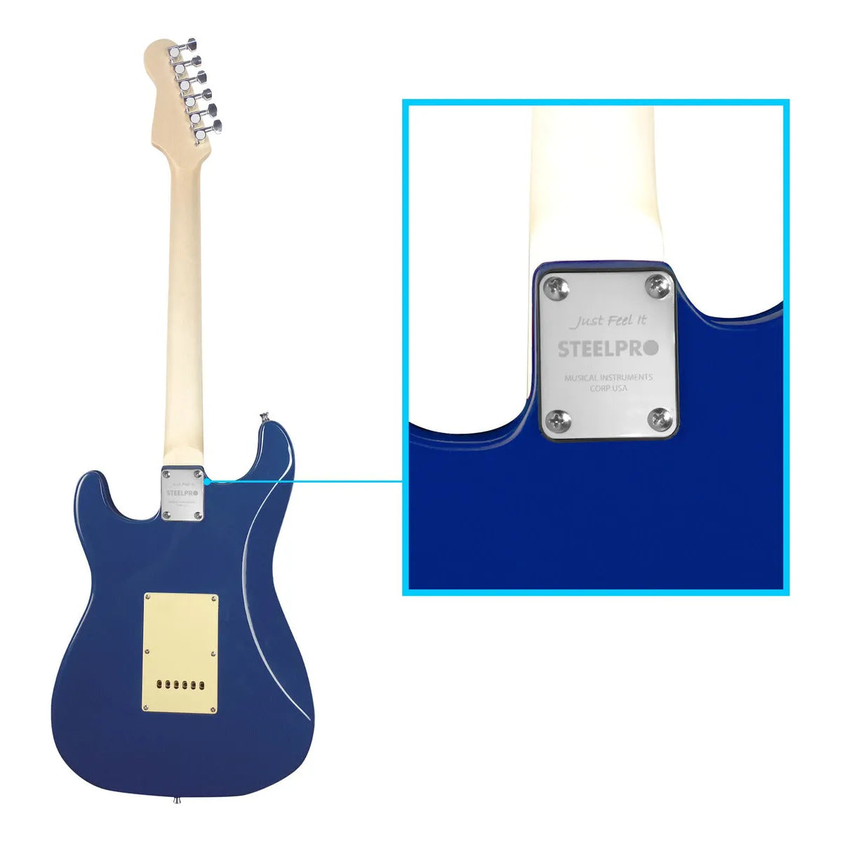 Paquete Guitarra Electrica Jethro Series By Steelpro Str
