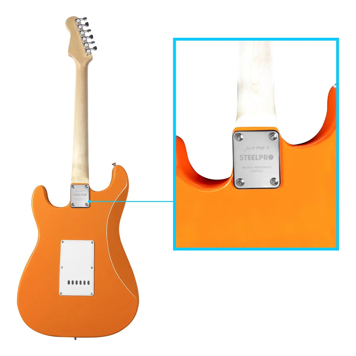 Paquete Guitarra Electrica Jethro Series By Steelpro Str
