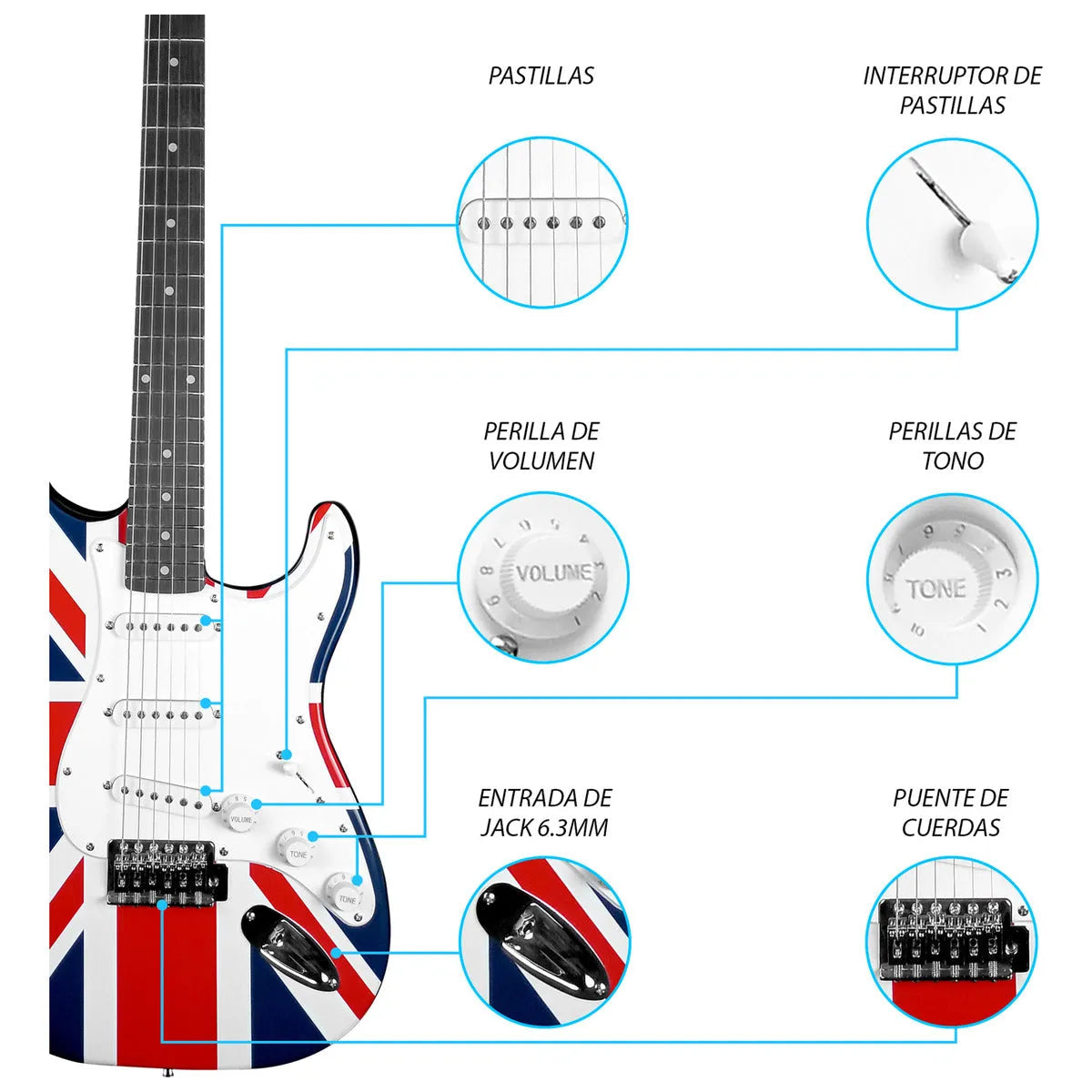 Paquete Guitarra Electrica Jethro Series By  steelpro 022