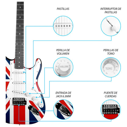 Paquete Guitarra Electrica Jethro Series By  steelpro 022