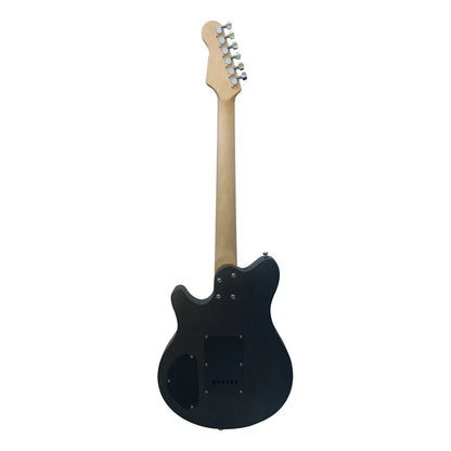 Paquete Guitarra Electrica Series Jethro By Steelpro 062-sk Color Black Satin Silver Powder Material Del Diapasón Maple Orientación De La Mano Diestro