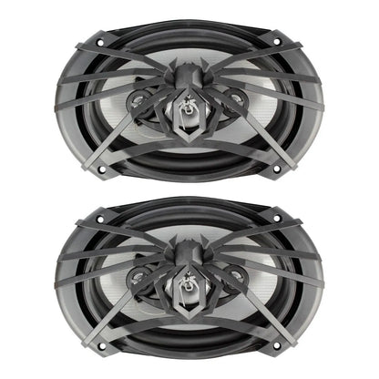 Par De Bocinas Cono Plata  6x9,  X4-6.9 Soundstream