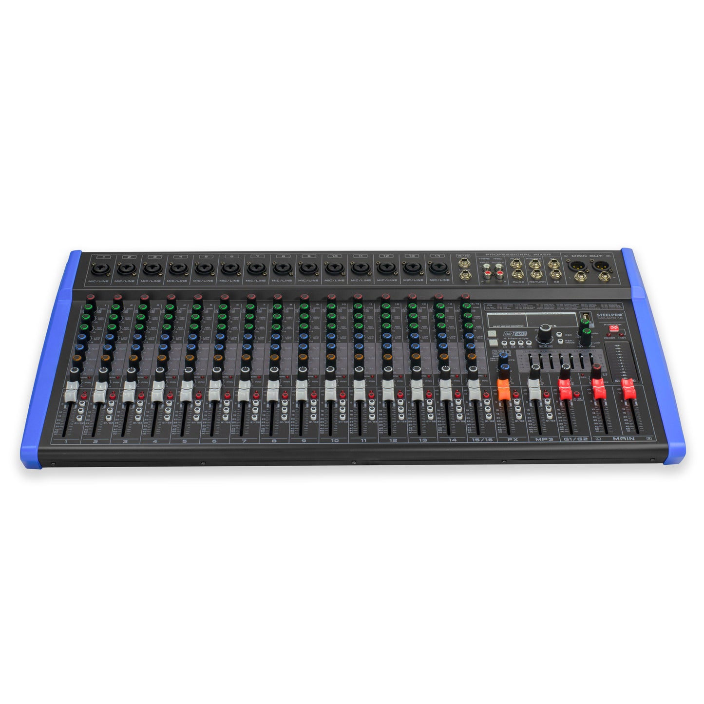 Mezcladora Audio Profesional 380-dsp Mix-alto 16 By Steelpro