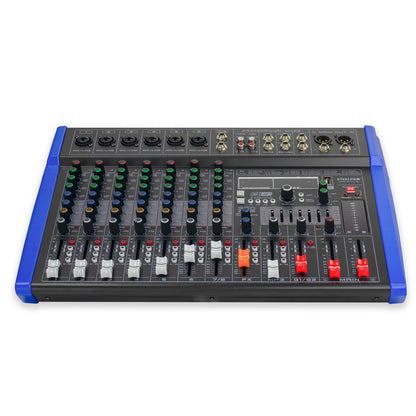 Mezcladora Profesional 8 Canales Bluetooth Eqz Steelpro