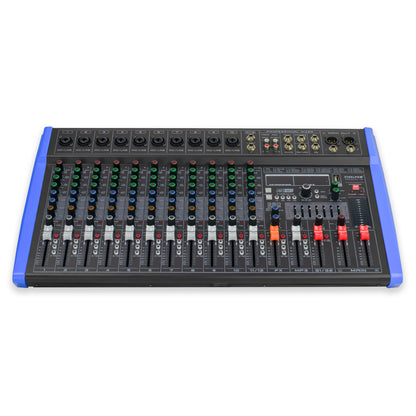 MIX-ALTO 12 Mezcladora Profesional 12 Canales 380 Efectos Bluetooth Usb Steelpro