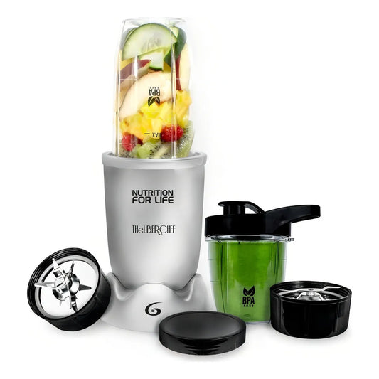 Procesador De Alimentos Nutrition For Life Bpa Free 500w Color Plateado