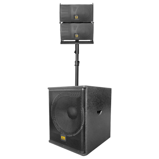 Sistema Profesional De Audio Lineal S15 Steelpro Rms 600w Negro