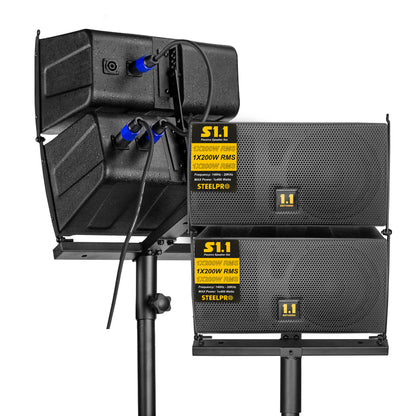 Sistema Profesional De Audio Lineal S18 Steelpro RMS 400W + 1 x 200W / MAX 800W + 1 x 400W