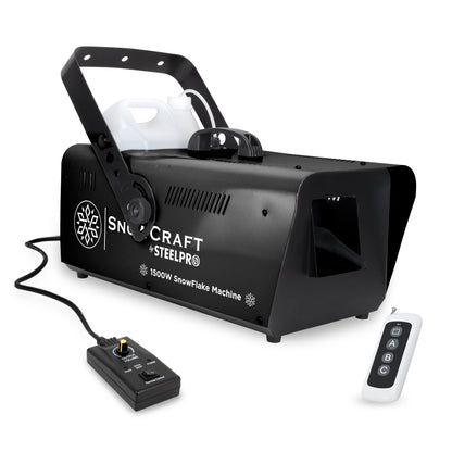 Maquina De Nieve Artificial 1500w,cntrl Inalámbrico,steelpro