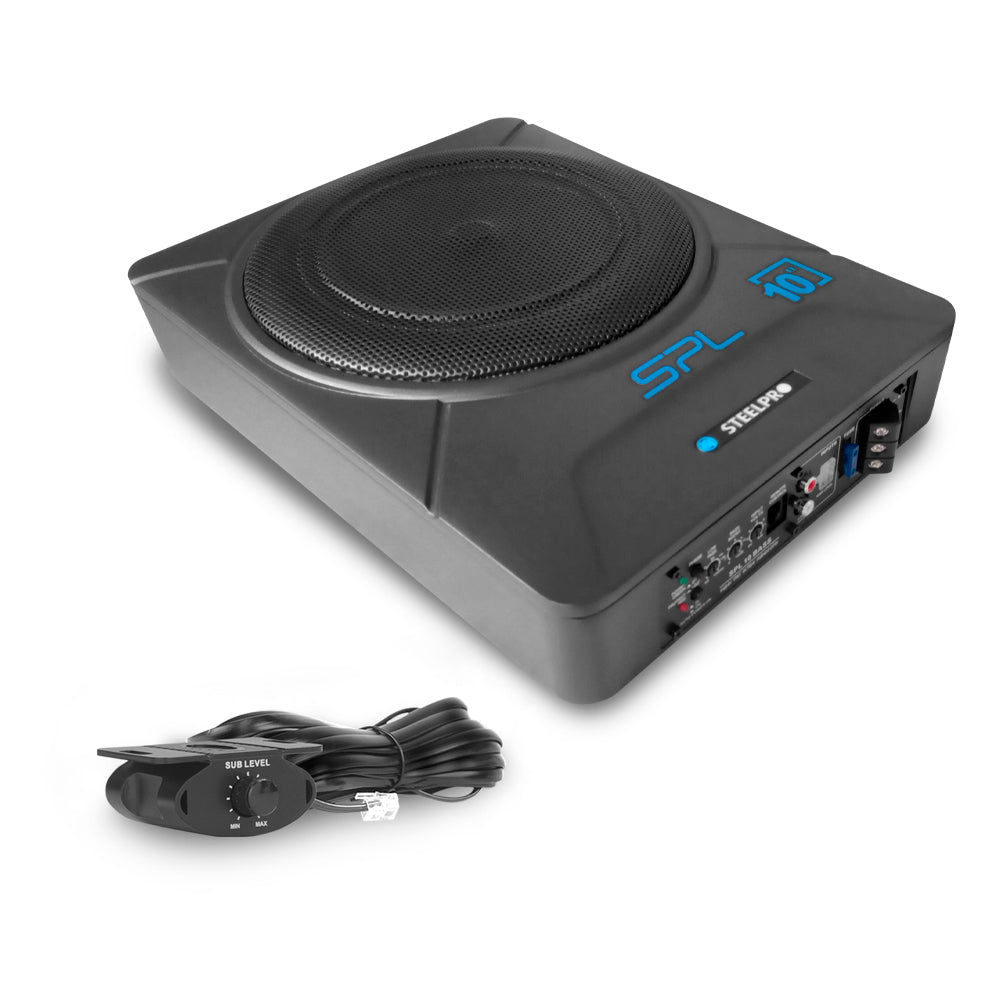 Subwoofer Amplificado 10 Autopower 800w By Steelpro Color Negro
