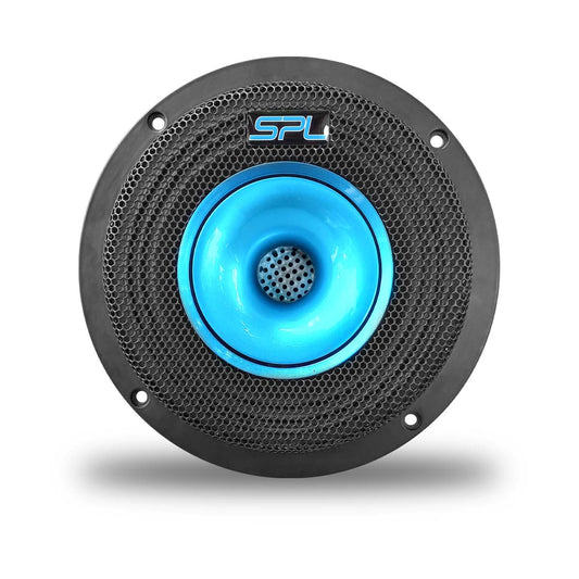 Bocina Coaxial 6.5  Potencia Max 1100w By Steelpro Negra Con Azul