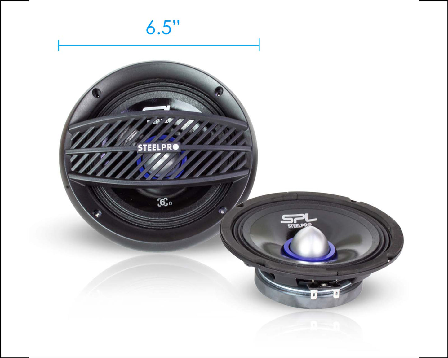 Set De Medios 6.5 Tweeter Crossover 400w Rms Steelpro