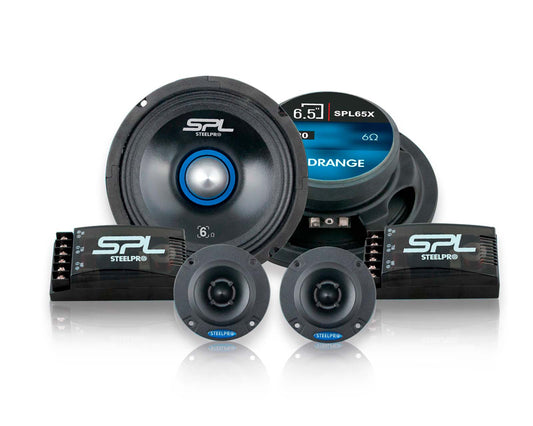 Set De Medios 6.5 Tweeter Crossover 400w Rms Steelpro
