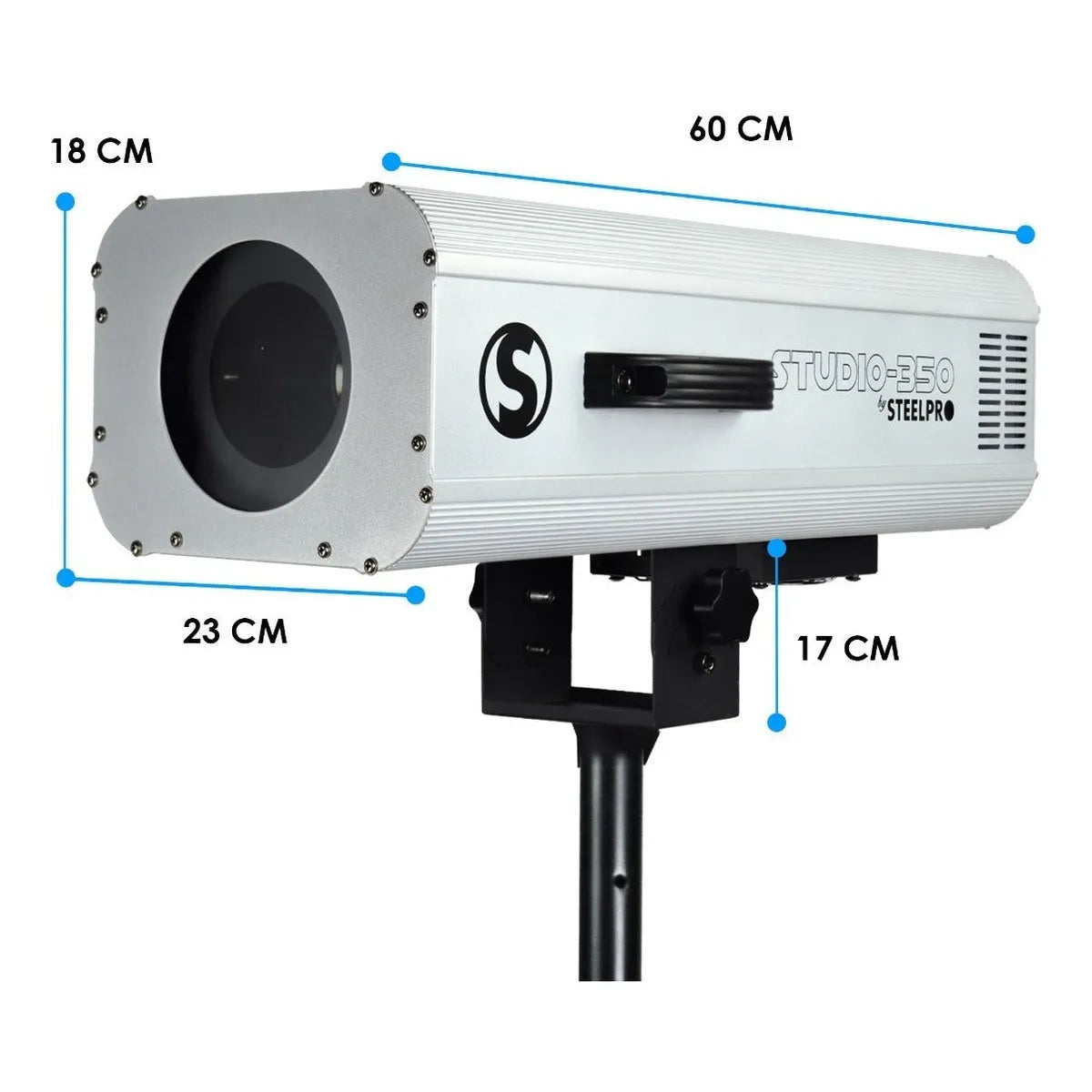 Seguidor Led Profesional Doble Enfoque Teatro - Steelpro